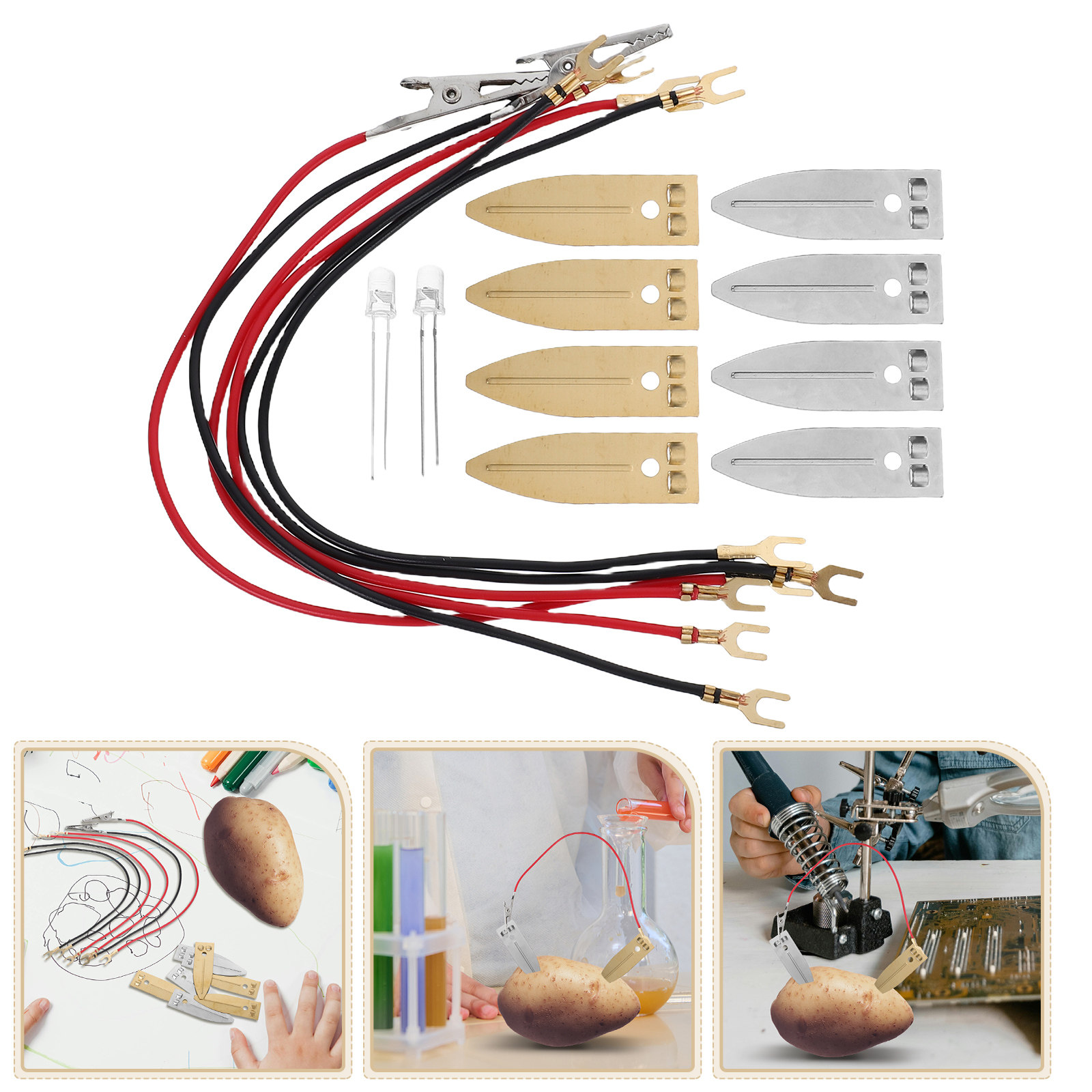 Renewable Energy Us - Zoutwaterbatterij Science Kit Fruit Elektronica Experimenteerapparaat