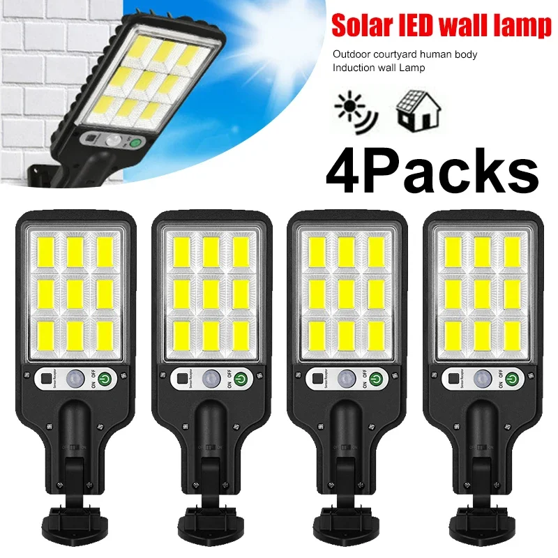 Solar Street Light Led - Krachtige LED Solar Buitenlamp voor Tuinmuur,
