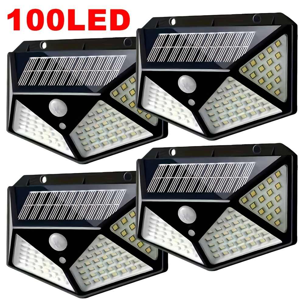 Solar Street Light Led - 100LED buitenlamp op zonne-energie, buitenlamp met