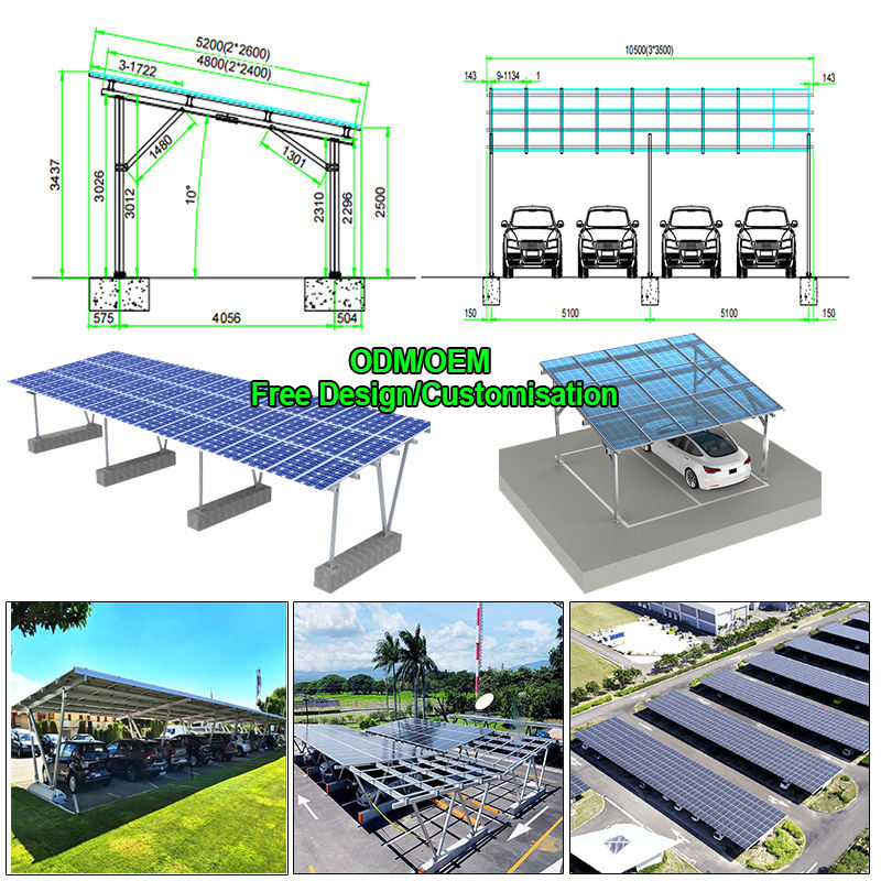 Enkelpolige zonnecarport PV-mo - Renewable Energy Us recensie en prijs